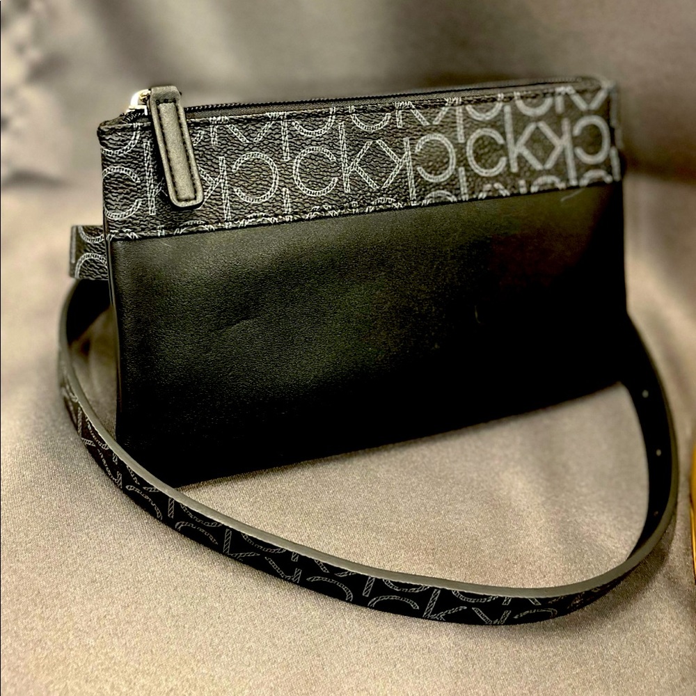 Calvin Klein Black and Gray Women's Bag